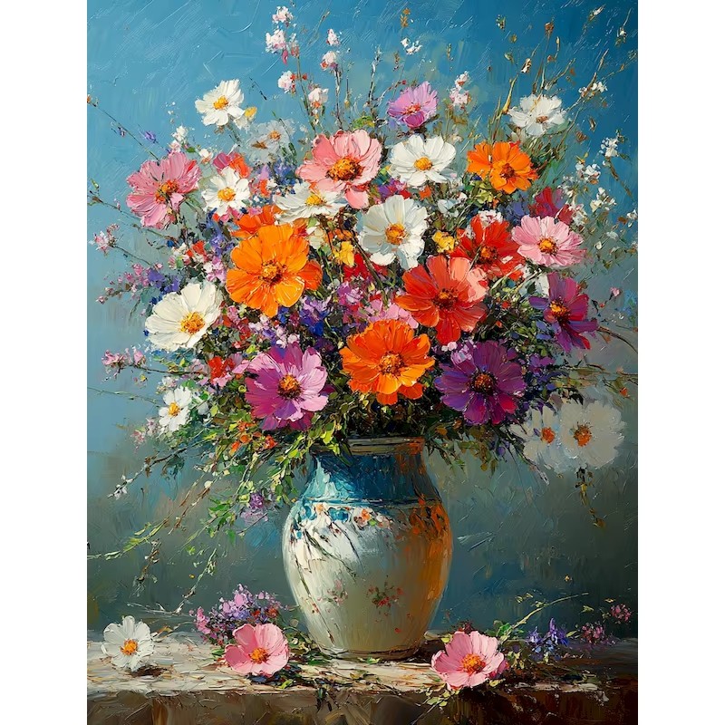 Florist Supply Vases - GATYZTORY Painting By Number Wildflower Bouquet