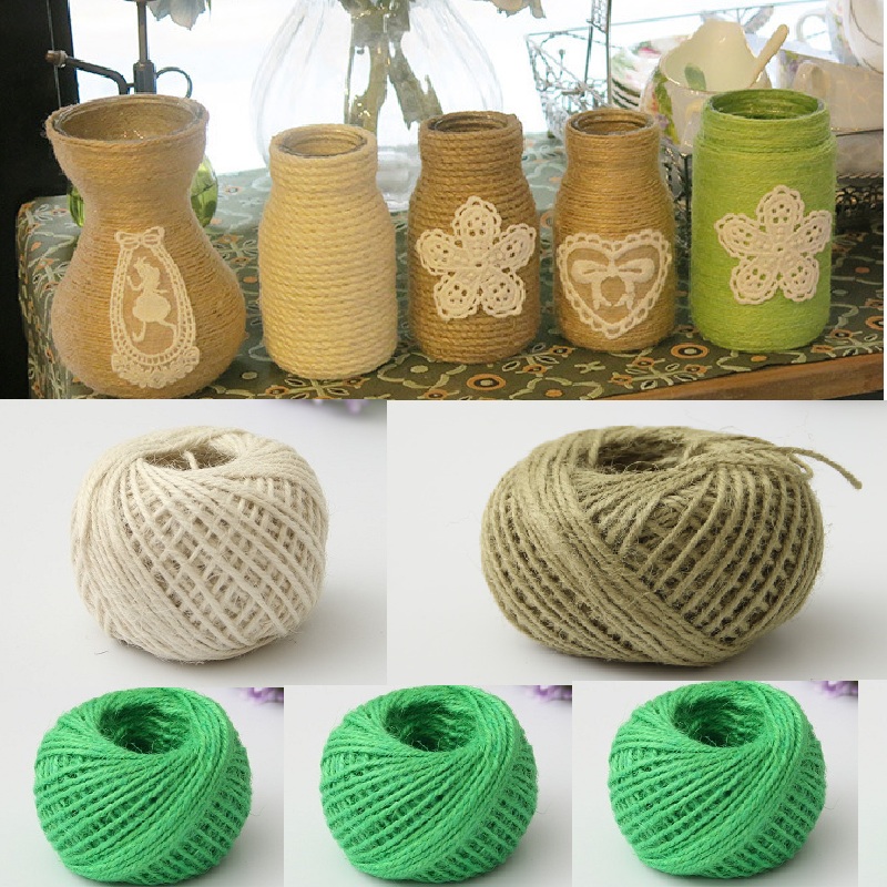Twine Jute Natural - 50m Natural Jute Twine for Arts