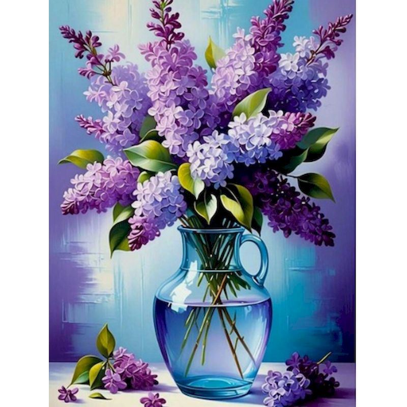 Florist Supply Vases - GATYZTORY Flower Paint By Numbers Oil