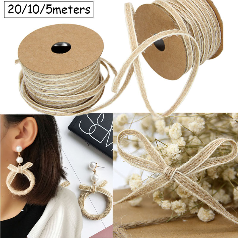 Twine Jute Natural - 20/10/5M Natural Jute Rope Cord String