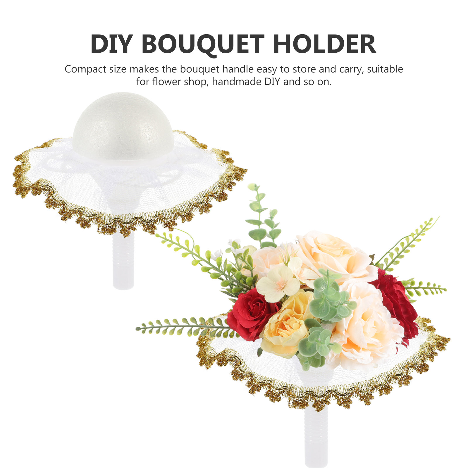 1Set Bridal Bouquet Holder Sem - Bouquet Holder Foam review and price