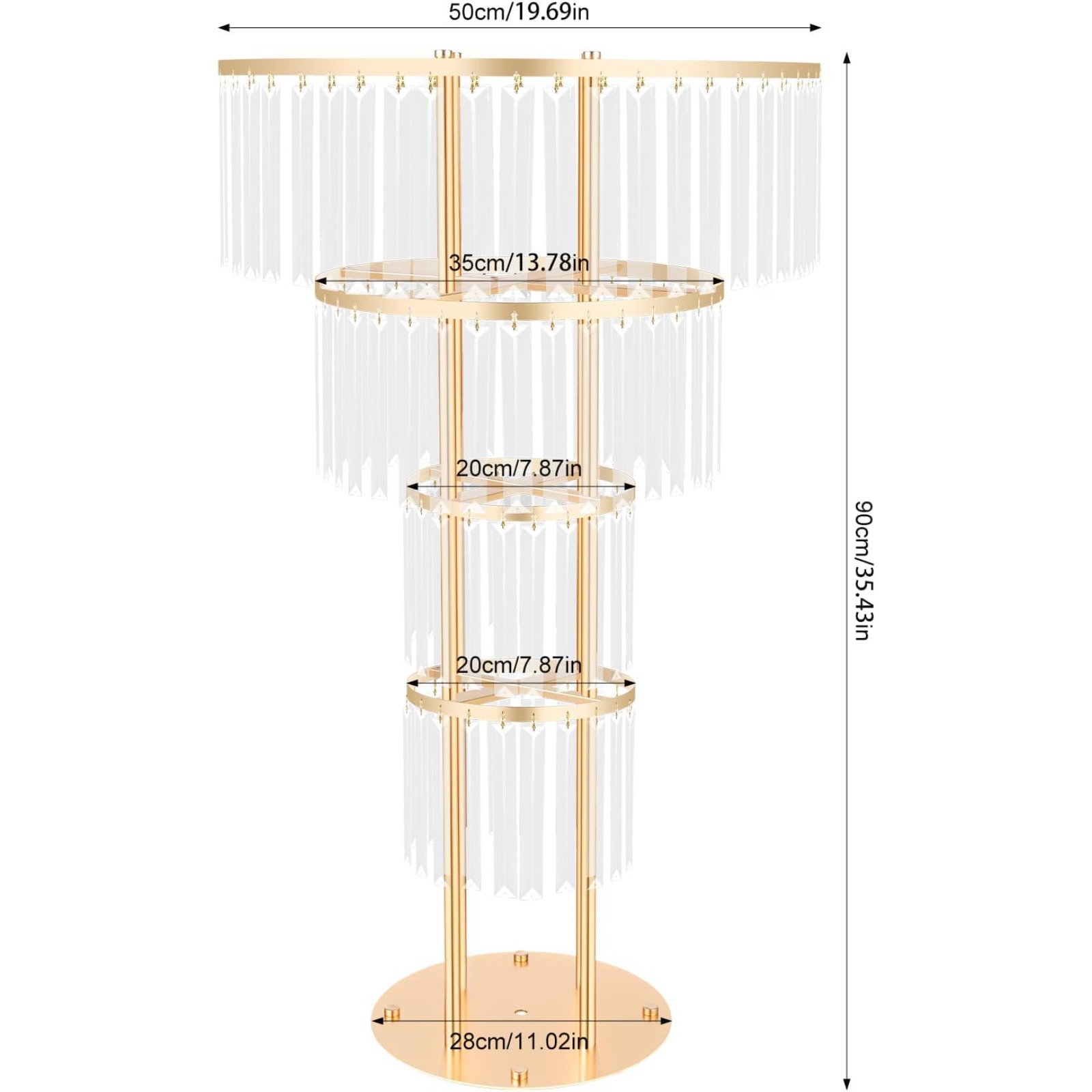 2Pcs 4 Tiers Wedding Centerpie - Florist Supply Vases review and price