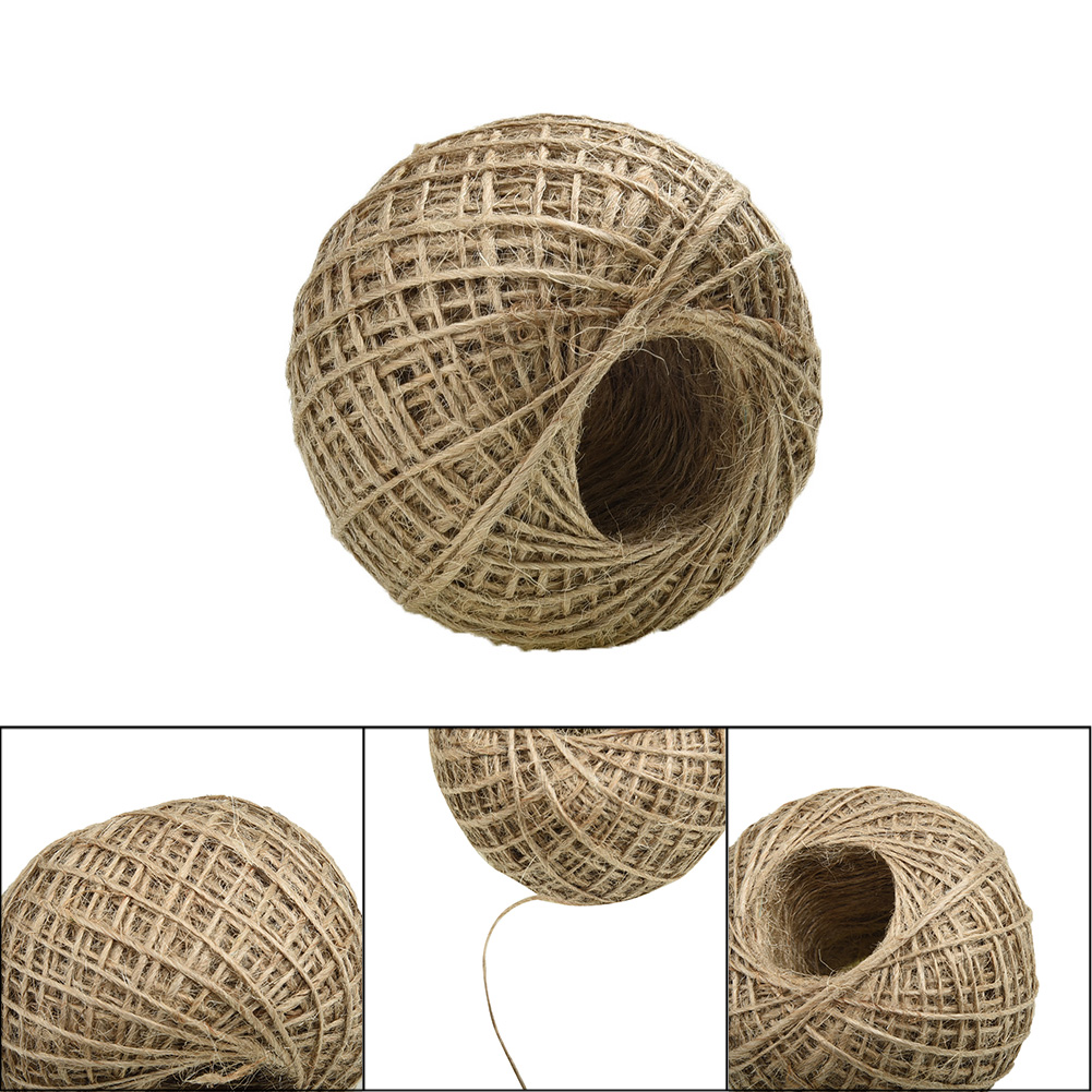 New 100m Long Linen Rope Jute  - Twine Jute Natural review and price