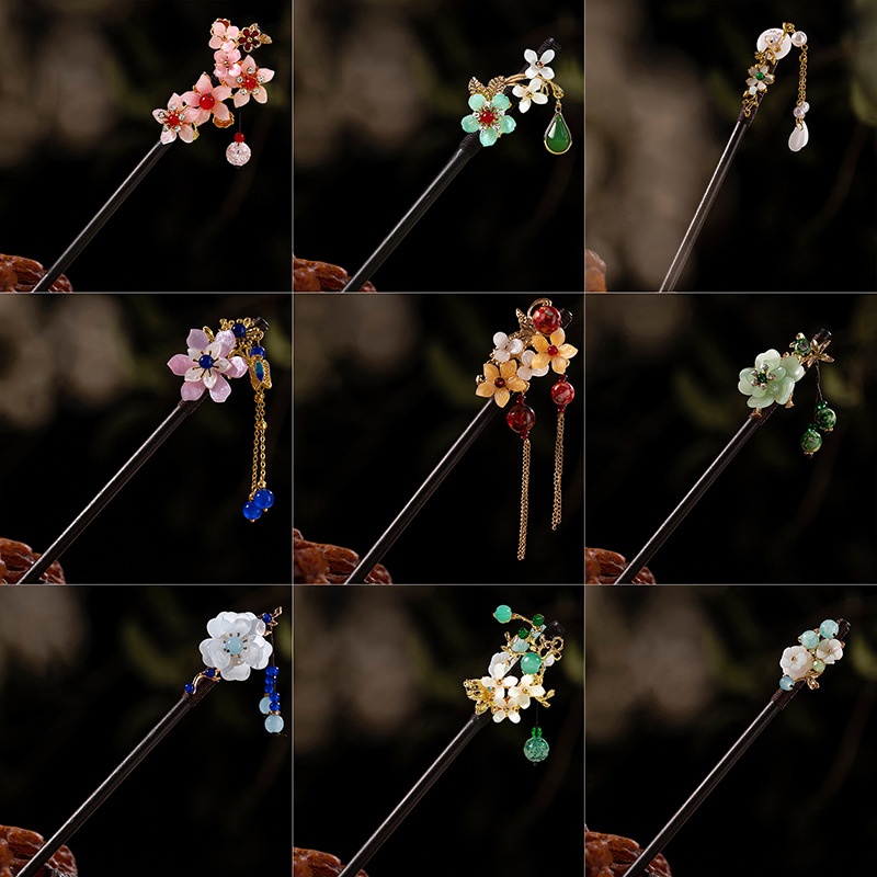 1Pc Wooden Hairpin Headdress f - Florist Supplies review and price