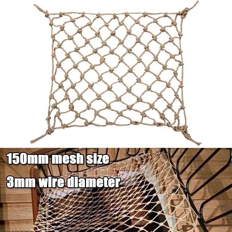 1Pc Hemp Rope Climbing Net Nat - Twine Jute Natural review and price