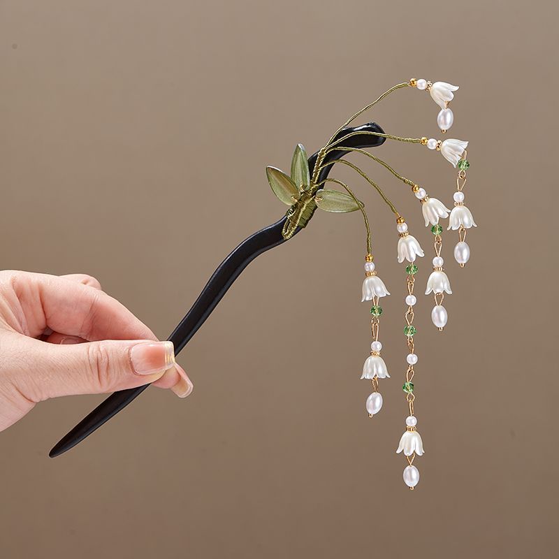 Wooden Flower Hairpin Vintage  - Florist Supplies review and price