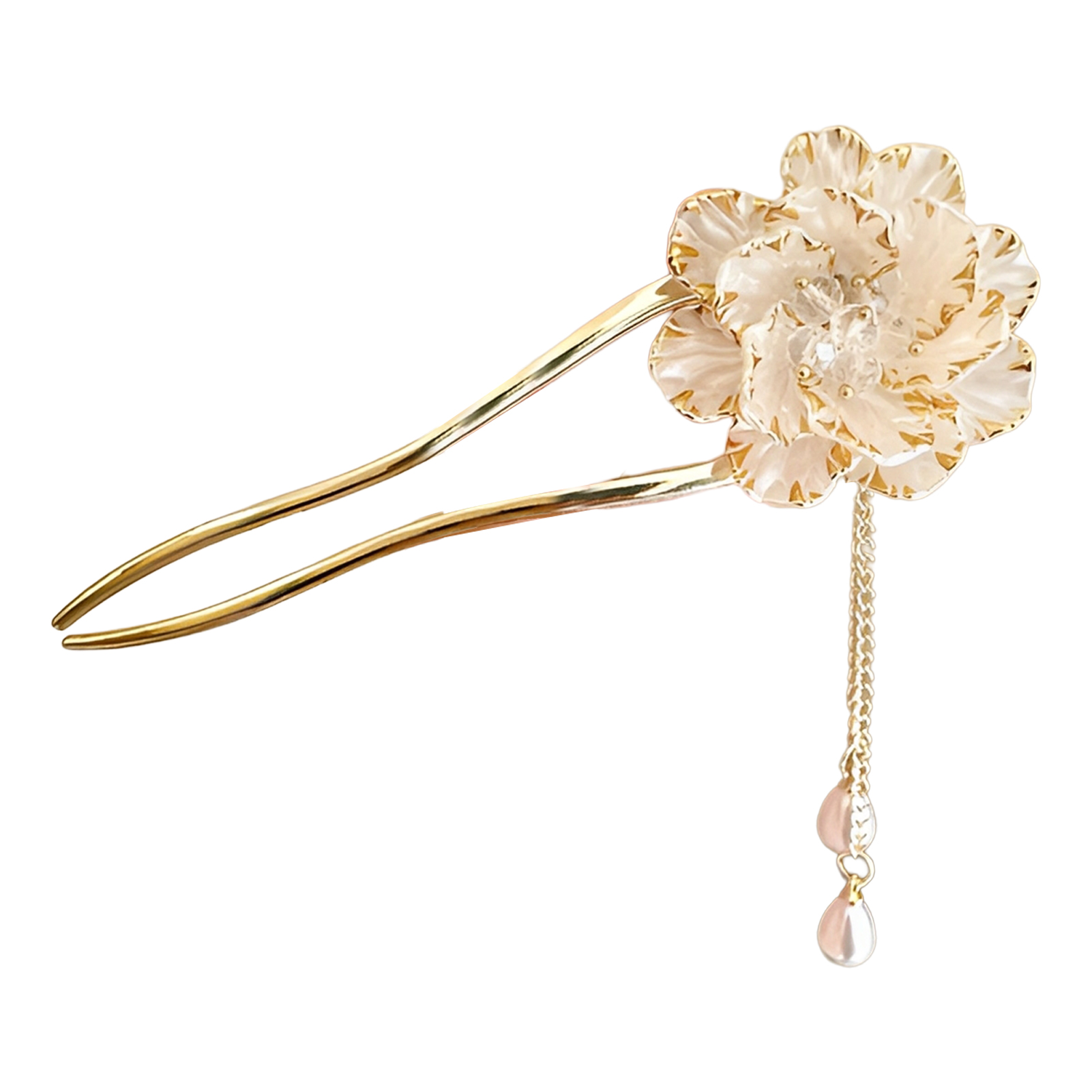Elegant Hair Stick Peony Flowe - Florist Supplies review and price
