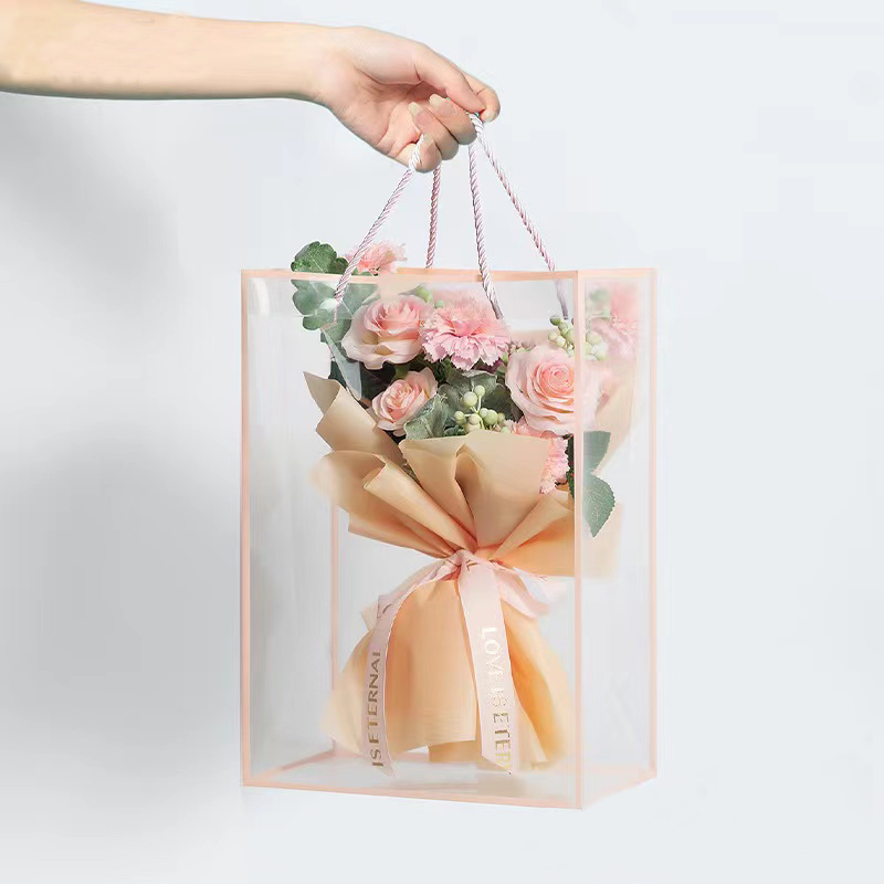 Transparent Tote Bag Flower Bo - Longs Florist Supply review and price