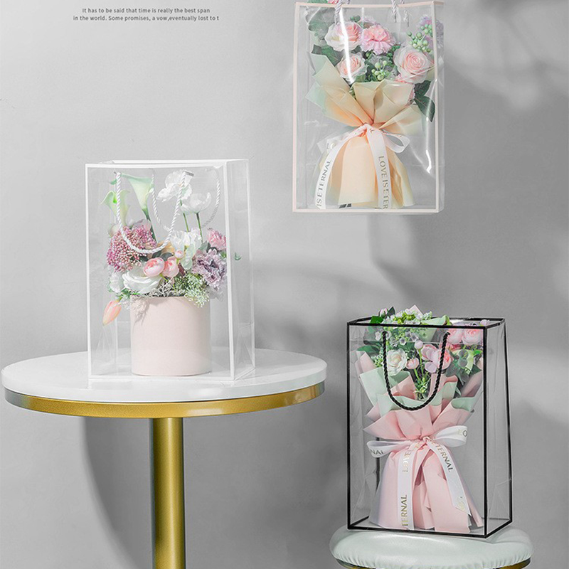 Transparent Tote Bag Flower Bo - Longs Florist Supply review and price
