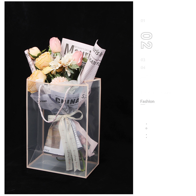 Transparent Tote Bag Flower Bo - Longs Florist Supply review and price