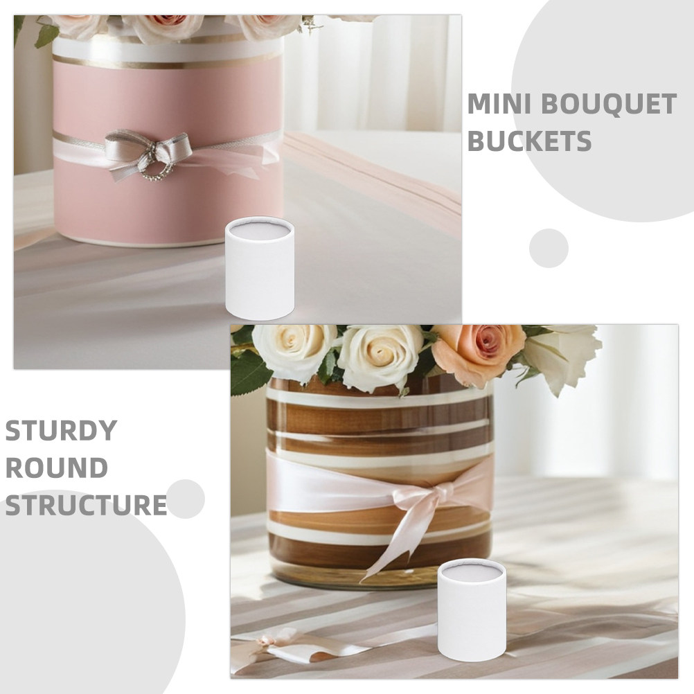 5Pcs Round Mini Floral Buckets - Bouquet Holder Foam review and price