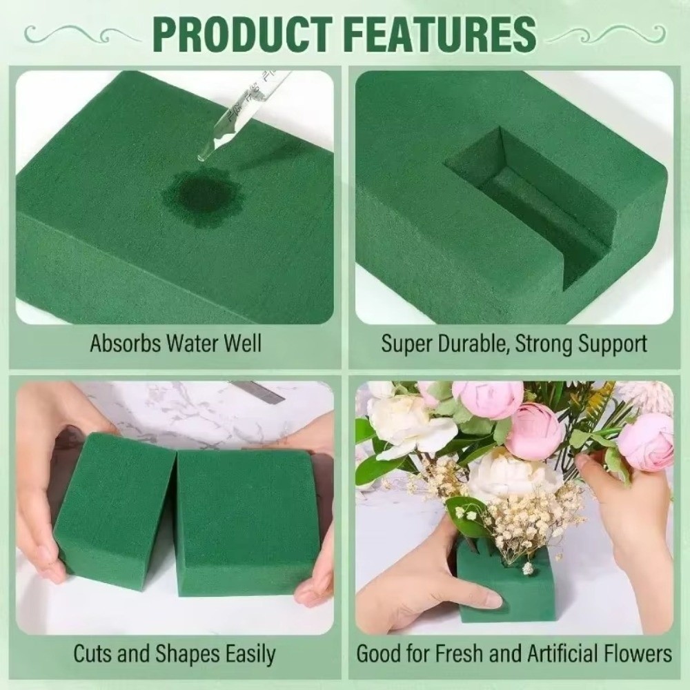 Green Flower Arrangement Foam  - Bouquet Holder Foam review and price