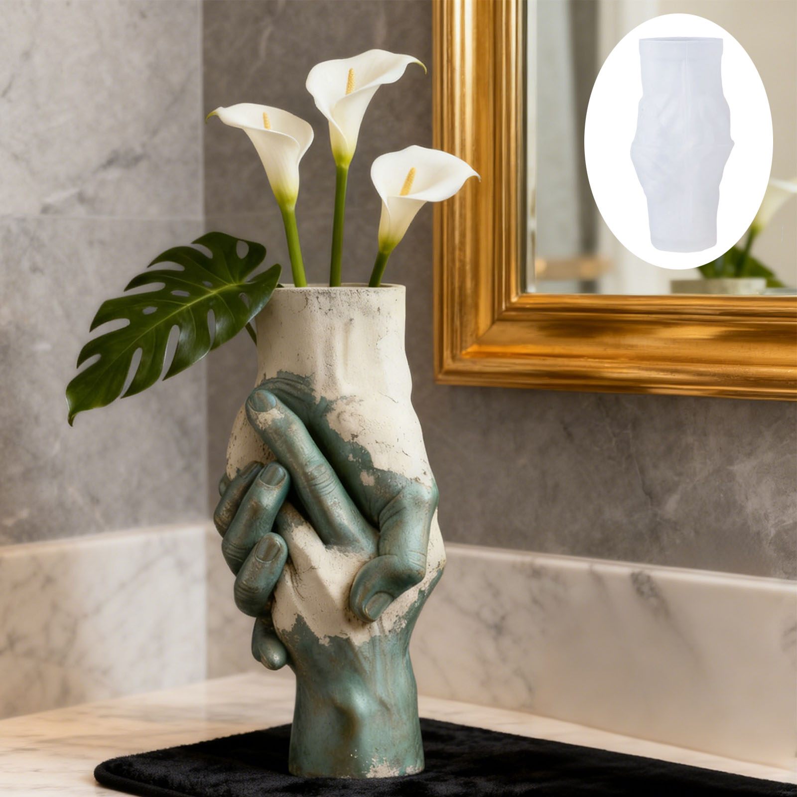 Artistic Hand-in-Hand Vase Sil - Florist Supply Vases review and price